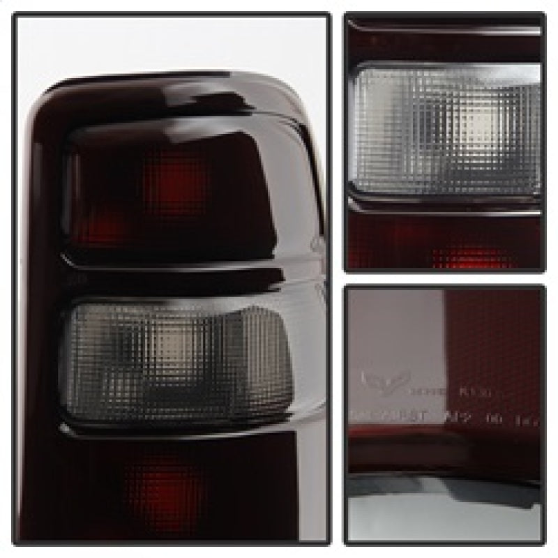 Xtune GMC Yukon 00-06 OEM Style Tail Lights w/ Black Rim Red Smoked ALT-JH-CSUB00-OE-RSM Xtune GMC Yukon 00-06 OEM Style Tail Lights w/ Black Rim Red Smoked ALT-JH-CSUB00-OE-RSM