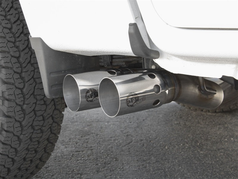 aFe Rebel Series DPF-Back 3in Side Exit SS Exhaust w/ IC Polished Tips 2016 GM Colorado/Canyon 2.8L aFe Rebel Series DPF-Back 3in Side Exit SS Exhaust w/ IC Polished Tips 2016 GM Colorado/Canyon 2.8L