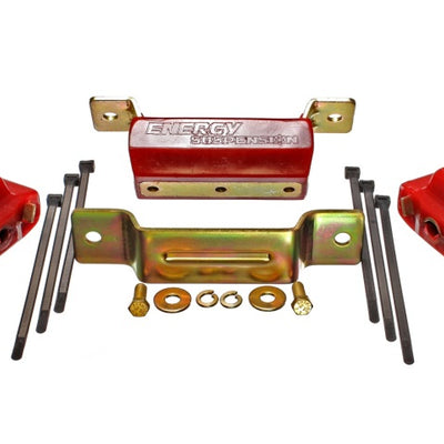 Energy Suspension 88-94 GM Blazer 4WD K Series Red Motor and Transmission Mounts; Zinc Finish