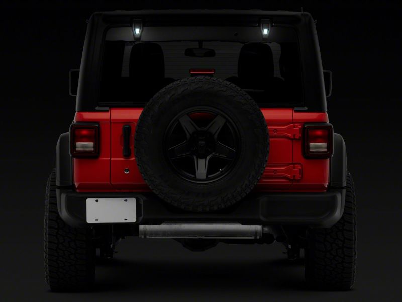 Raxiom 18-23 Jeep Wrangler JL Axial Series Rear Window Glass Hinge LED Lights Raxiom 18-23 Jeep Wrangler JL Axial Series Rear Window Glass Hinge LED Lights
