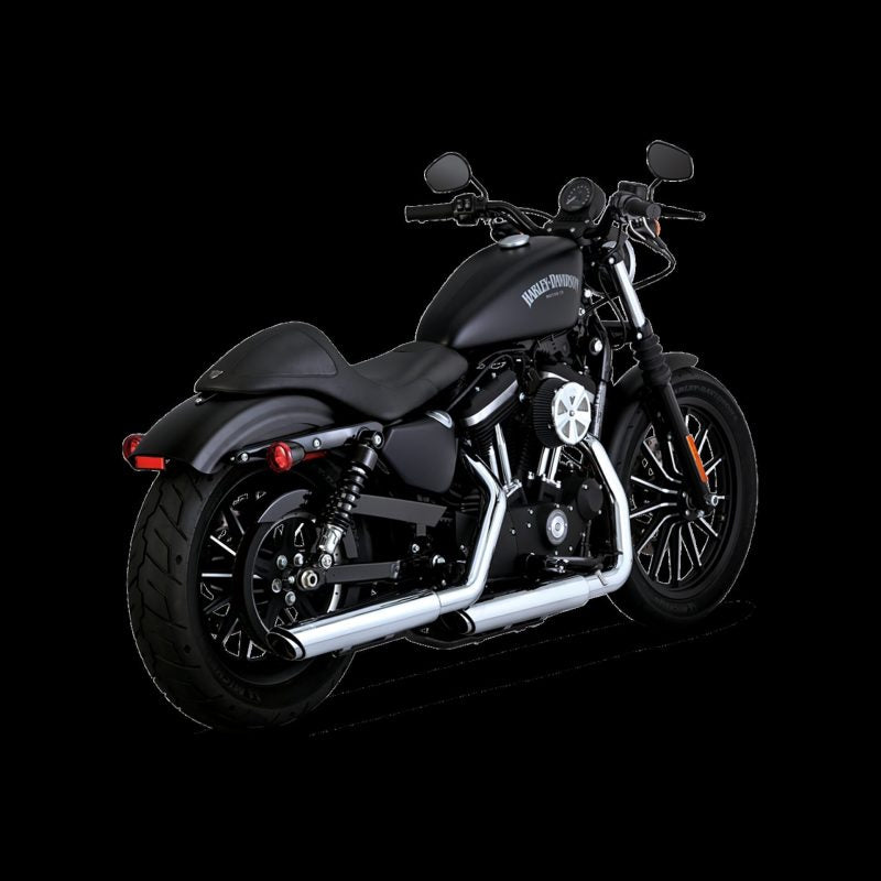 Vance & Hines HD Sportster 14-22 Twin Slash 3In PCX Slip-On Exhaust Vance & Hines HD Sportster 14-22 Twin Slash 3In PCX Slip-On Exhaust
