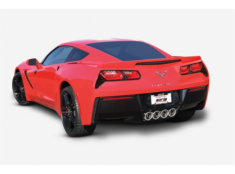 Borla 14-15 Chevy Corvette C7 w/o AFM w/o NPP Atak Rear Section Exhaust Quad Rd RL Tips Borla 14-15 Chevy Corvette C7 w/o AFM w/o NPP Atak Rear Section Exhaust Quad Rd RL Tips