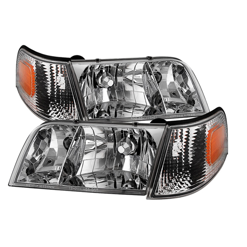 xTune Crown Victoria 98-11 Crystal Headlights w/ Corner Lights Set Chrome HD-JH-CRVI98-SET-C xTune Crown Victoria 98-11 Crystal Headlights w/ Corner Lights Set Chrome HD-JH-CRVI98-SET-C