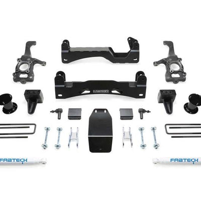 Fabtech 15-20 Ford F150 4WD 6in Basic Sys w/Perf Shks