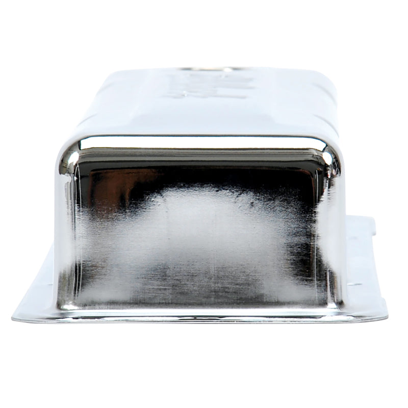 Edelbrock Valve Cover Signature Series Chevrolet 1959-1986 262-400 CI V8 Low Chrome Edelbrock Valve Cover Signature Series Chevrolet 1959-1986 262-400 CI V8 Low Chrome