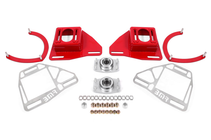BMR Suspension 82-92 Chevy Camaro Caster/Camber Plates w/ Lockout Plates - Red BMR Suspension 82-92 Chevy Camaro Caster/Camber Plates w/ Lockout Plates - Red