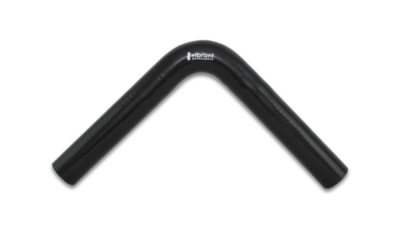 Vibrant 4 Ply Reinforced Silicone Elbow Connector - 1.25in ID x 8in Leg 90 Deg Elbow (BLACK) Vibrant 4 Ply Reinforced Silicone Elbow Connector - 1.25in ID x 8in Leg 90 Deg Elbow (BLACK)