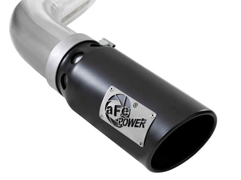 aFe Large Bore-HD 4in 409 SS DPF-Back Exh 18-19 Ford F-150 V6-3.0L (td) w/ Black Tip aFe Large Bore-HD 4in 409 SS DPF-Back Exh 18-19 Ford F-150 V6-3.0L (td) w/ Black Tip