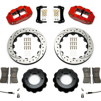 Wilwood Narrow Superlite Red 6R Front Kit 12.88in Drilled Rotor w/ Lines 05-15 Toyota Tacoma