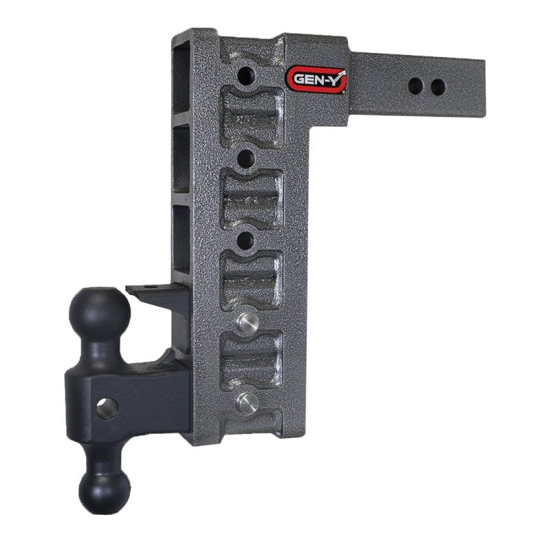 Gen-Y Mega Duty 2.5in Shank 12in Drop 3K TW 21K Hitch w/GH-061 Dual-Ball/GH-062 Pintle Lock Gen-Y Mega Duty 2.5in Shank 12in Drop 3K TW 21K Hitch w/GH-061 Dual-Ball/GH-062 Pintle Lock