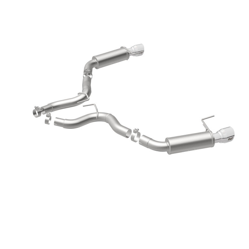 MagnaFlow Axle Back, SS, 3in, Competition, Dual Split Polished 4.5in Tip 2015 Ford Mustang GT V8 5.0 MagnaFlow Axle Back, SS, 3in, Competition, Dual Split Polished 4.5in Tip 2015 Ford Mustang GT V8 5.0