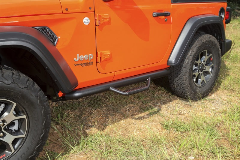 Rugged Ridge Spartan Nerf Bar Textured Black 18-20 Jeep Wrangler JL 2 Door Rugged Ridge Spartan Nerf Bar Textured Black 18-20 Jeep Wrangler JL 2 Door