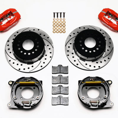 Wilwood Forged Dynalite P/S Park Brake Kit Drilled Red 93-97 Camaro/Firebird