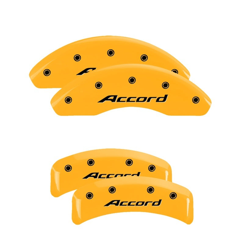 MGP 4 Caliper Covers Engraved Front & Rear Honda Yellow Finish Black Char 2003 Honda Element MGP 4 Caliper Covers Engraved Front & Rear Honda Yellow Finish Black Char 2003 Honda Element