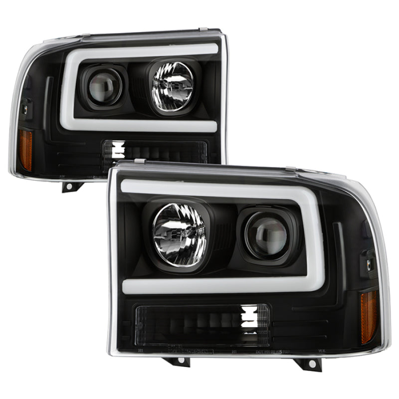 Spyder Ford F-250 99-04/Excursion 00-04 1 Piece LED Headlights - Black PRO-YD-FF25099V2PL-BK Spyder Ford F-250 99-04/Excursion 00-04 1 Piece LED Headlights - Black PRO-YD-FF25099V2PL-BK