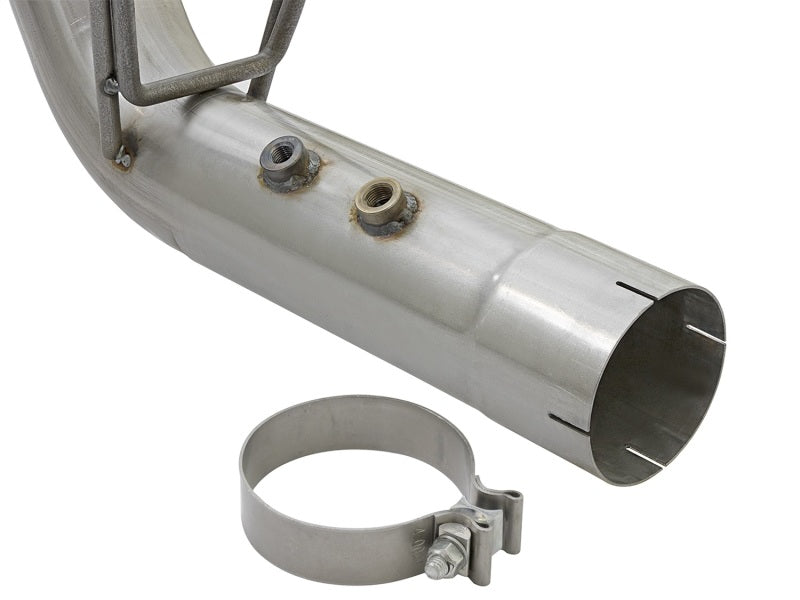 aFe ATLAS 4in DPF-Back Alum Steel Exhaust System w/Dual Exit Polished Tip 2017 GM Duramax 6.6L (td) aFe ATLAS 4in DPF-Back Alum Steel Exhaust System w/Dual Exit Polished Tip 2017 GM Duramax 6.6L (td)