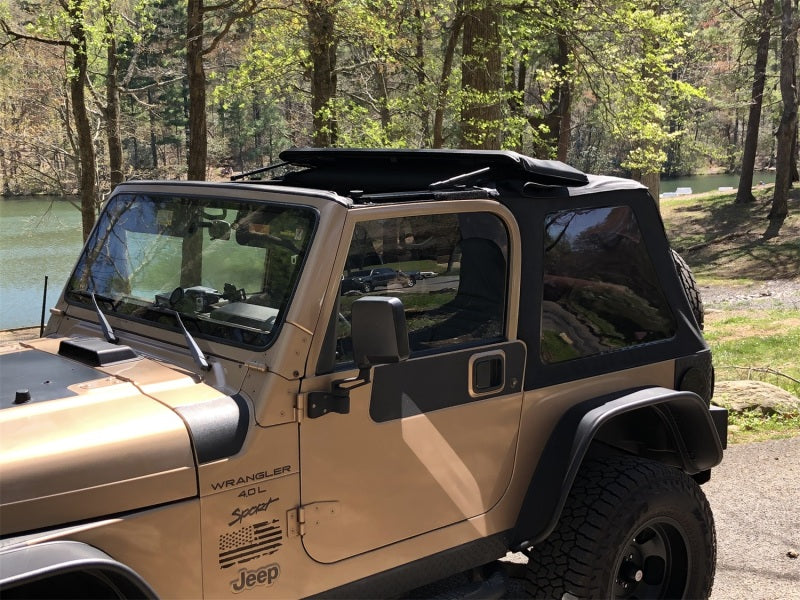 Rampage 18-21 Jeep Wrangler (JL) Unlimited Frameless TrailView Fastback Soft Top Kit - Black Diamond Rampage 18-21 Jeep Wrangler (JL) Unlimited Frameless TrailView Fastback Soft Top Kit - Black Diamond