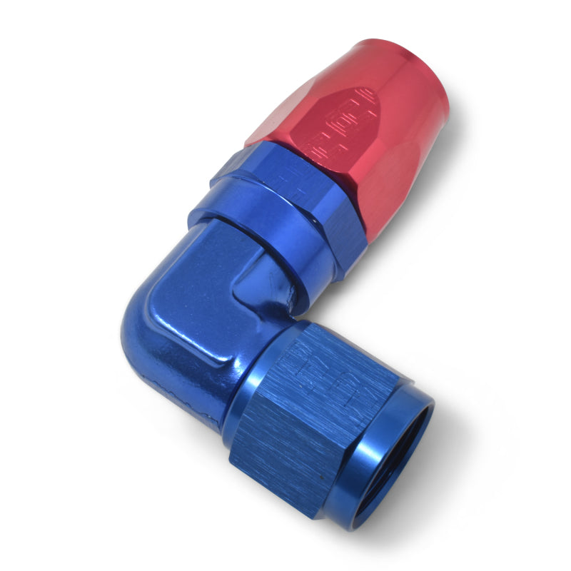 Russell Performance -12 AN Red/Blue 90 Degree Forged Aluminum Swivel Hose End Russell Performance -12 AN Red/Blue 90 Degree Forged Aluminum Swivel Hose End