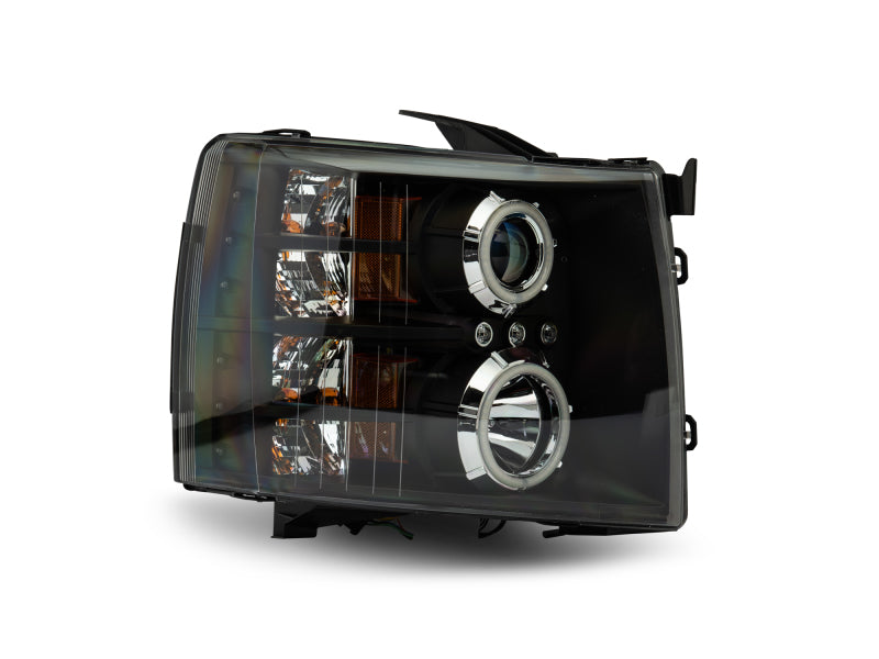 Raxiom 07-13 Silverado 1500 Super White LED Halo Projector Headlights- Black Housing (Clear Lens) Raxiom 07-13 Silverado 1500 Super White LED Halo Projector Headlights- Black Housing (Clear Lens)