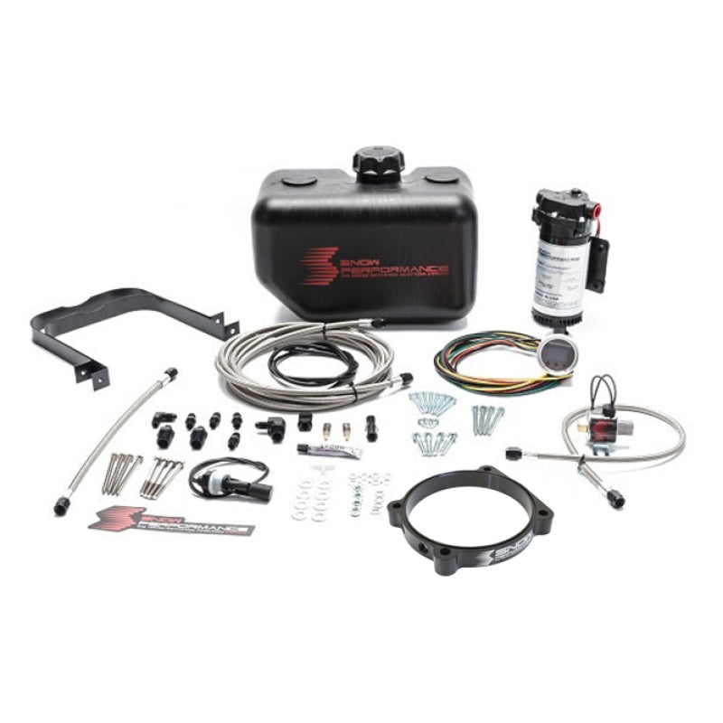 Snow Performance Stage 2 Boost Cooler 105mm Hellcat Water-Methanol Injection Kit w/ SS Braided Line Snow Performance Stage 2 Boost Cooler 105mm Hellcat Water-Methanol Injection Kit w/ SS Braided Line