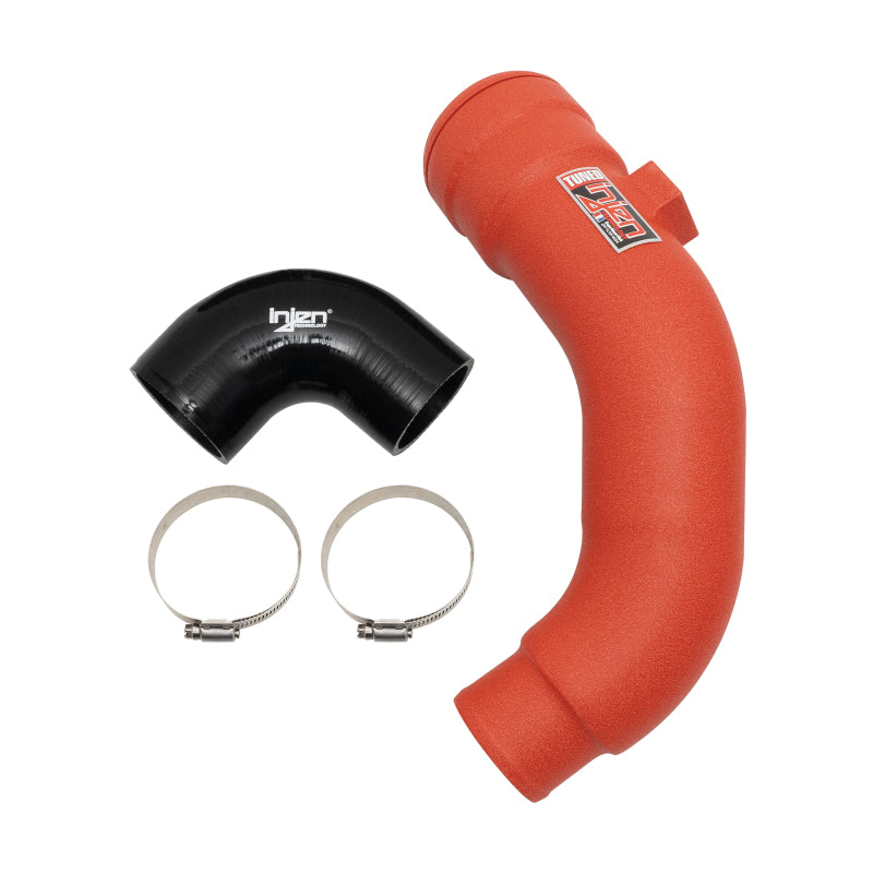Injen 17-22 Ford F250/F/350/F-450/F-550 V8-6.7L Turbo Diesel Wrnkl Red Intercooler Cold Side Piping Injen 17-22 Ford F250/F/350/F-450/F-550 V8-6.7L Turbo Diesel Wrnkl Red Intercooler Cold Side Piping