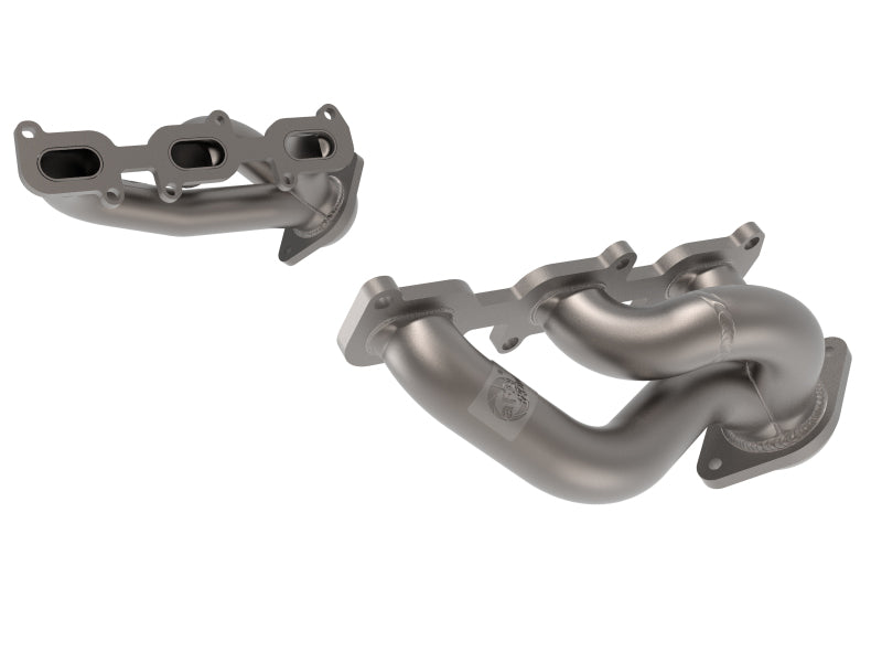 aFe Twisted Steel Shorty Header 11-17 Ford Mustang V6-3.7L - Titanium Coat Finish aFe Twisted Steel Shorty Header 11-17 Ford Mustang V6-3.7L - Titanium Coat Finish
