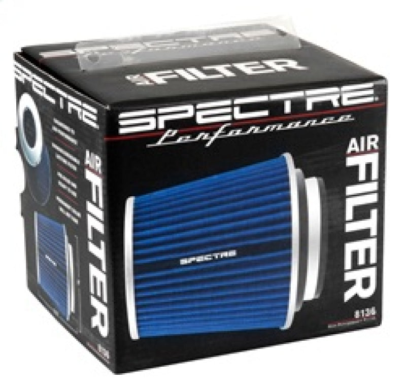 Spectre Adjustable Conical Air Filter 5-1/2in. Tall (Fits 3in. / 3-1/2in. / 4in. Tubes) - Blue Spectre Adjustable Conical Air Filter 5-1/2in. Tall (Fits 3in. / 3-1/2in. / 4in. Tubes) - Blue