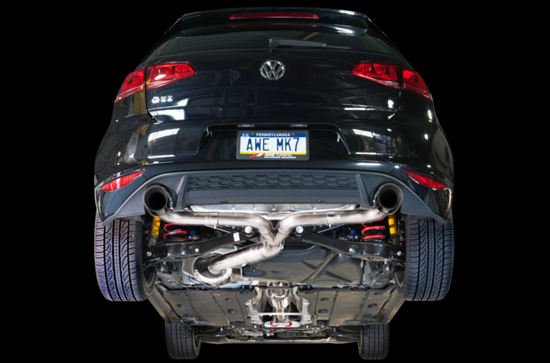 AWE Tuning VW MK7 GTI Touring Edition Exhaust - Chrome Silver Tips AWE Tuning VW MK7 GTI Touring Edition Exhaust - Chrome Silver Tips