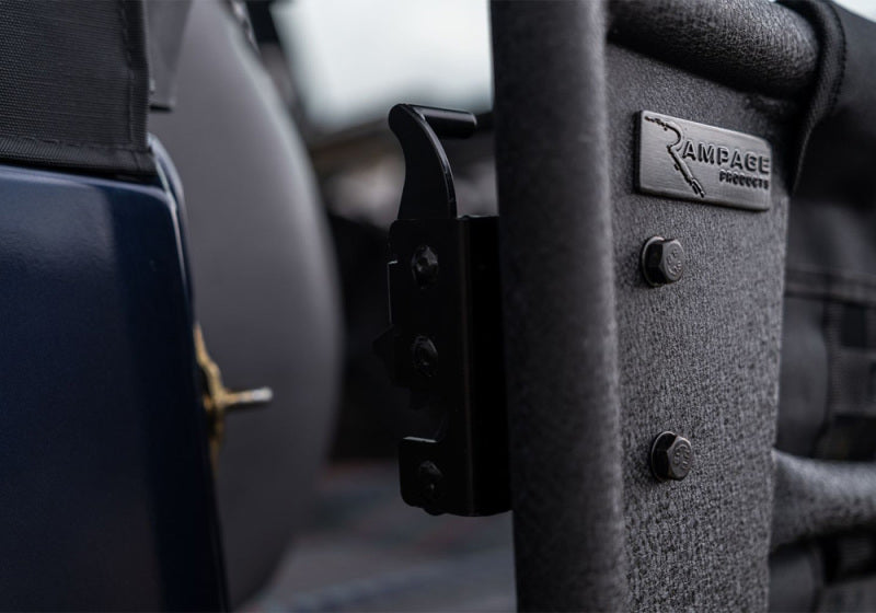 Rampage 1997-2006 Jeep Wrangler(TJ) 2-Door Tube Doors With Netting - Black Rampage 1997-2006 Jeep Wrangler(TJ) 2-Door Tube Doors With Netting - Black