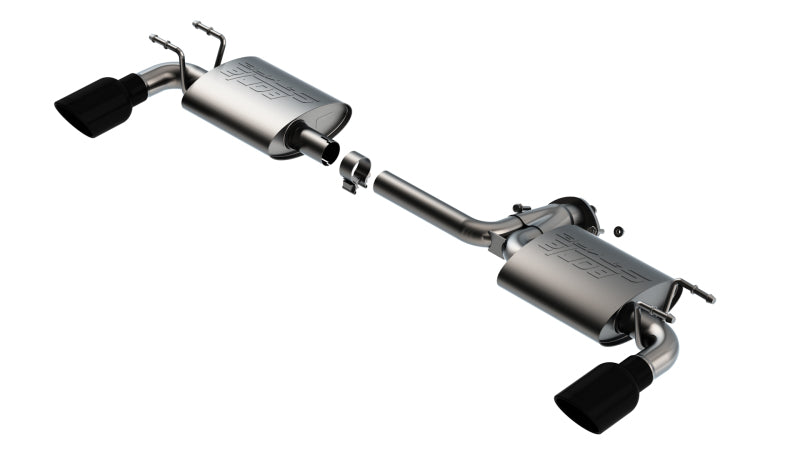 Borla 19-21 Mazda 3 Hatchback 2.0/2.5L NA S-Type Axle-back Black Chrome Tips Borla 19-21 Mazda 3 Hatchback 2.0/2.5L NA S-Type Axle-back Black Chrome Tips
