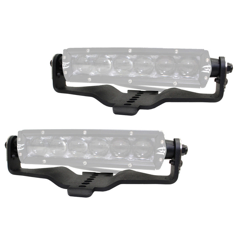 Go Rhino 18-20 Jeep Wrangler JL/JLU/Gladiator JT Light Mount - Two 6in Single Row Go Rhino 18-20 Jeep Wrangler JL/JLU/Gladiator JT Light Mount - Two 6in Single Row
