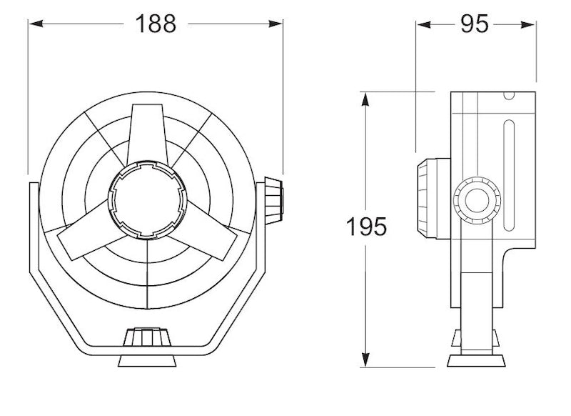 Hella Fan Turbo 2Speed 12V Blk Hella Fan Turbo 2Speed 12V Blk