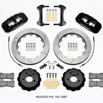 Wilwood AERO6 Front Hat Kit 15.00 2015-Up Mustang w/Lines