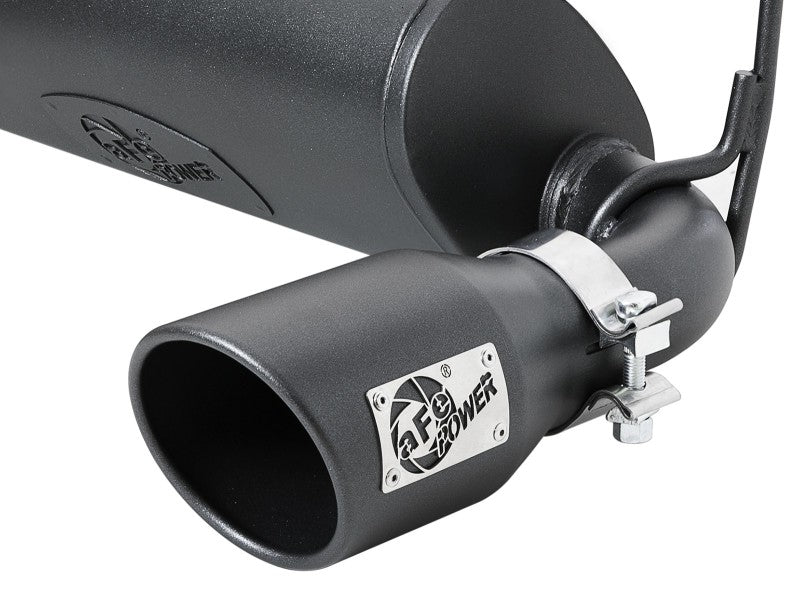 aFe Rebel Series 409 Stainless Steel Cat-Back Exhaust 18-21 Jeep Wrangler JL 2.0L (t) - Black Tip aFe Rebel Series 409 Stainless Steel Cat-Back Exhaust 18-21 Jeep Wrangler JL 2.0L (t) - Black Tip