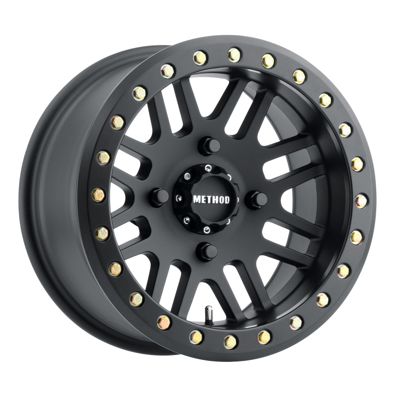 Method MR406 UTV Beadlock 14x8 / 4+4/0mm Offset / 4x136 / 106mm CB Matte Black Wheel Method MR406 UTV Beadlock 14x8 / 4+4/0mm Offset / 4x136 / 106mm CB Matte Black Wheel