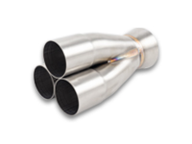 Vibrant 3-1 Merge Collector 2.00in Inlet ID 2.50in Merge OD 3.00in Outlet OD Vibrant 3-1 Merge Collector 2.00in Inlet ID 2.50in Merge OD 3.00in Outlet OD