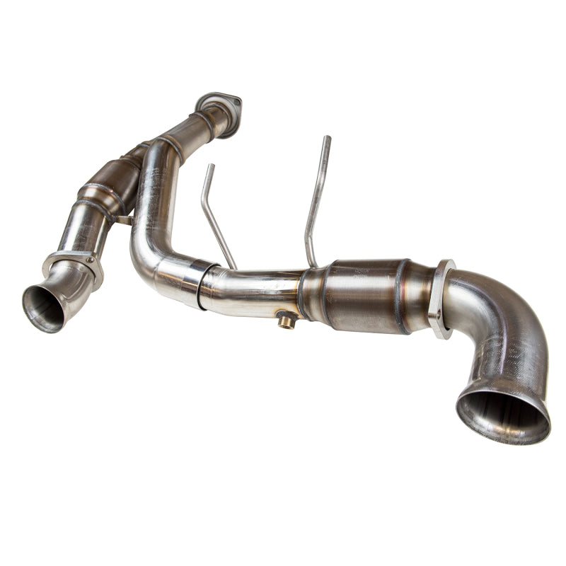 Kooks 11-14 Ford F-150 5.0L Coyote 3in SS Off Road w/ Green Cats Y-Pipe * Must Use Kooks Headers* Kooks 11-14 Ford F-150 5.0L Coyote 3in SS Off Road w/ Green Cats Y-Pipe * Must Use Kooks Headers*
