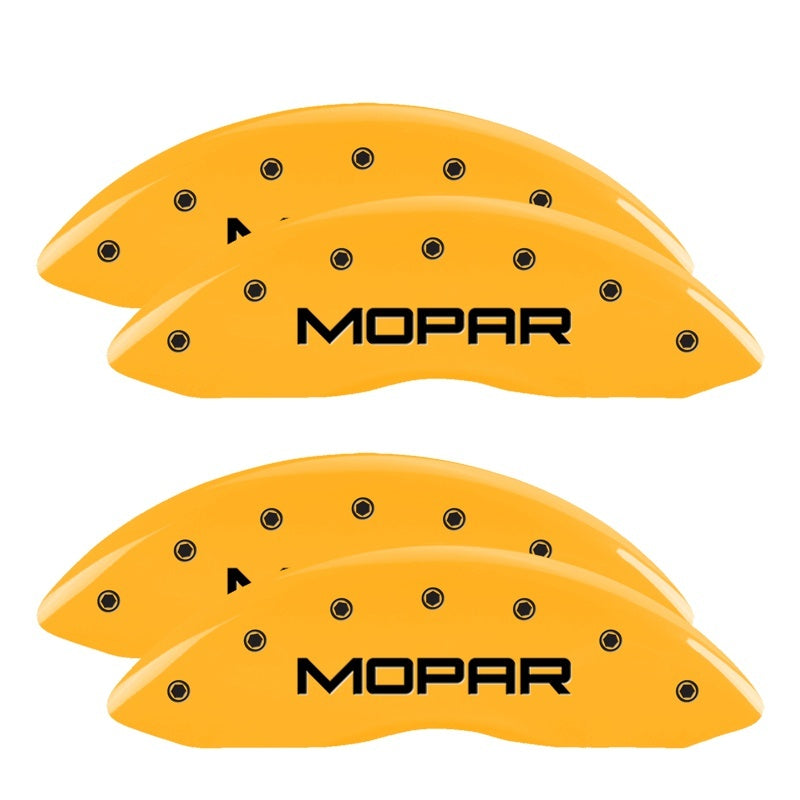 MGP 4 Caliper Covers Engraved Front & Rear Mopar Yellow Finish Black Char 2001 Dodge Viper MGP 4 Caliper Covers Engraved Front & Rear Mopar Yellow Finish Black Char 2001 Dodge Viper