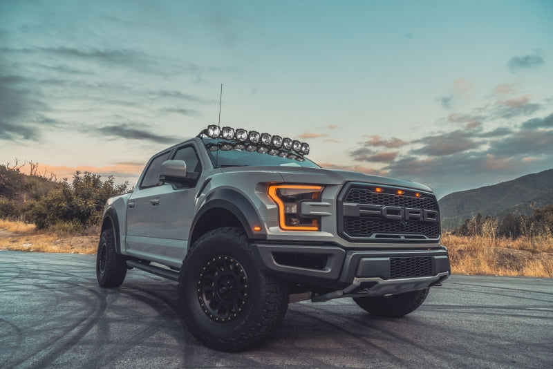 KC HiLiTES 17-18 Ford Raptor 57in. Pro6 Gravity LED 9-Light 180w Combo Beam Overhead Light Bar Sys KC HiLiTES 17-18 Ford Raptor 57in. Pro6 Gravity LED 9-Light 180w Combo Beam Overhead Light Bar Sys
