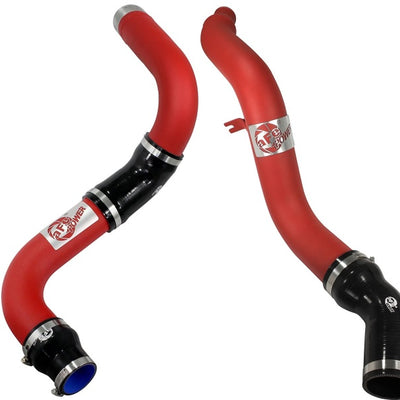 aFe Bladerunner 3in Red Intercooler Hot and Cold Side Tubes 14-15 Dodge Ram 1500 EcoDiesel V6 3.0L