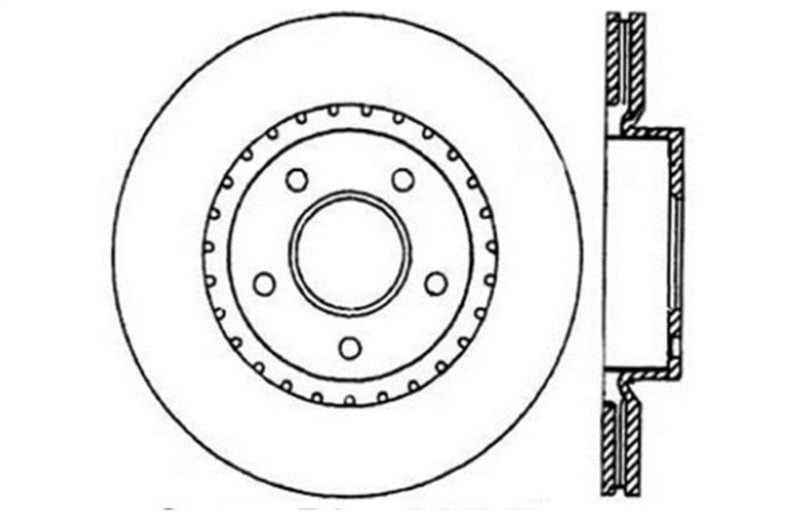 StopTech 1/02-05 Infiniti G35 (alloy disc) / 6/02-05 Nissan 350Z Slotted & Drilled Right Front Rotor StopTech 1/02-05 Infiniti G35 (alloy disc) / 6/02-05 Nissan 350Z Slotted & Drilled Right Front Rotor