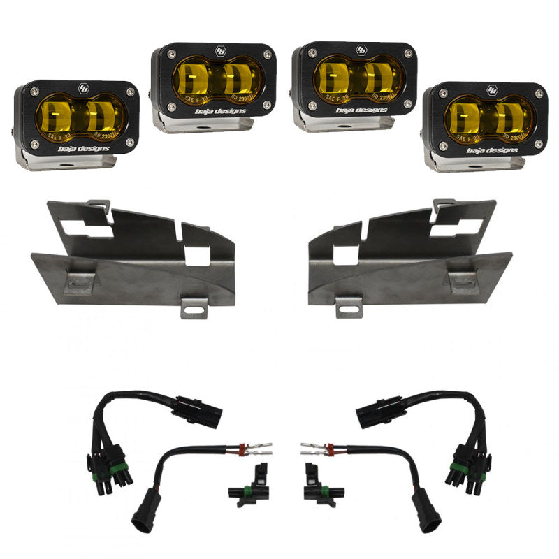 Baja Designs 19-22 Dodge RAM 1500 Rebel / 21-22 1500 TRX S2 SAE Dual Fog Pocket Light Kit - Amber Baja Designs 19-22 Dodge RAM 1500 Rebel / 21-22 1500 TRX S2 SAE Dual Fog Pocket Light Kit - Amber