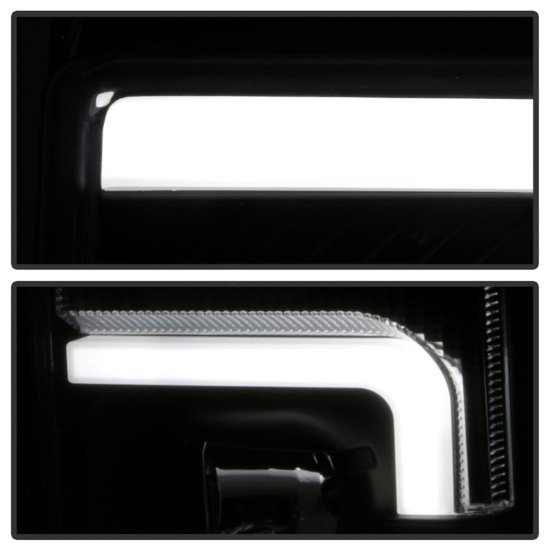 Spyder 17-18 Ford F250/F350/F450 Halogen Model Only -White Light Bar- Black- PRO-YD-FS17HALSI-BK Spyder 17-18 Ford F250/F350/F450 Halogen Model Only -White Light Bar- Black- PRO-YD-FS17HALSI-BK