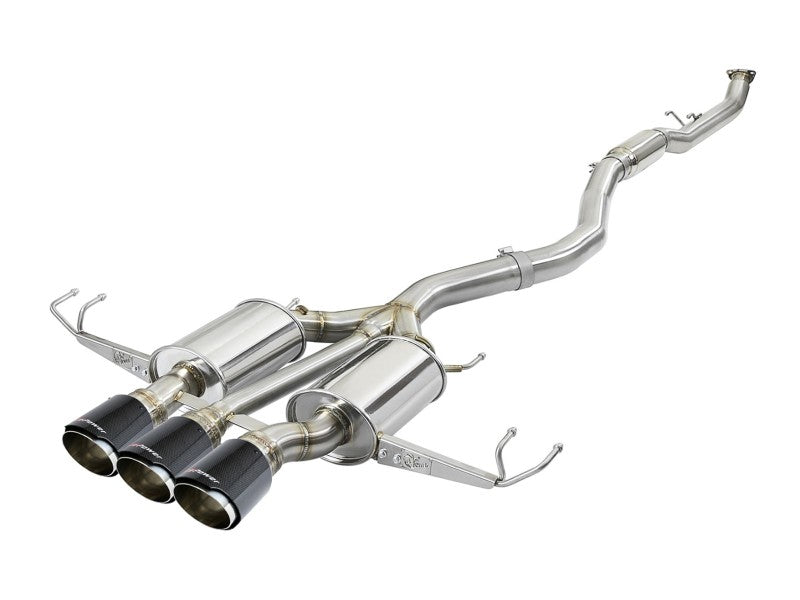 aFe Takeda 3in 304 SS Cat-Back Exhaust w/ Carbon Fiber Tips 17-18 Honda Civic Type R L4 2.0L (t) aFe Takeda 3in 304 SS Cat-Back Exhaust w/ Carbon Fiber Tips 17-18 Honda Civic Type R L4 2.0L (t)