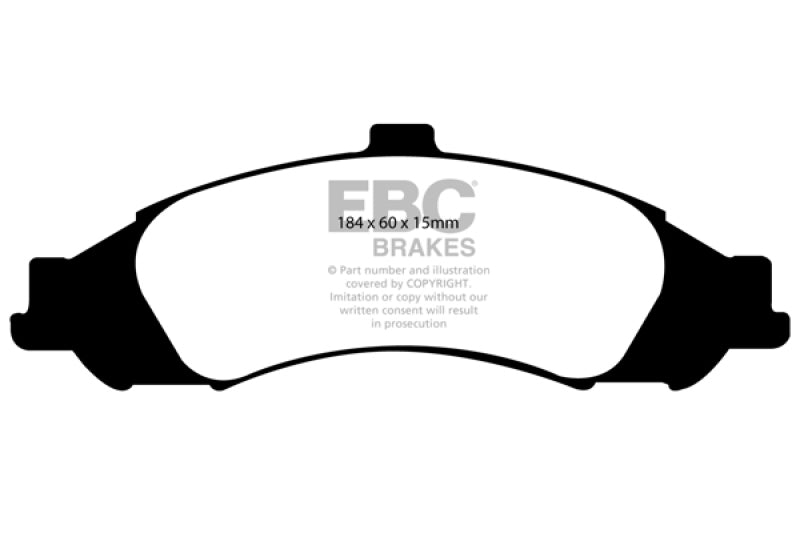 EBC 03-04 Pontiac GTO 5.7 (Solid Rear Rotors) Ultimax2 Front Brake Pads EBC 03-04 Pontiac GTO 5.7 (Solid Rear Rotors) Ultimax2 Front Brake Pads