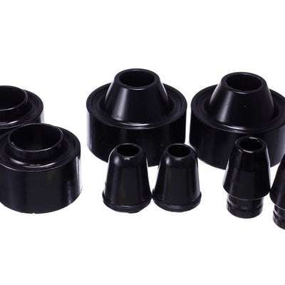 Energy Suspension 07-17 Jeep Wrangler (JK) Black Front & Rear Coil Spring Spacer 1-3/4in Lift Set