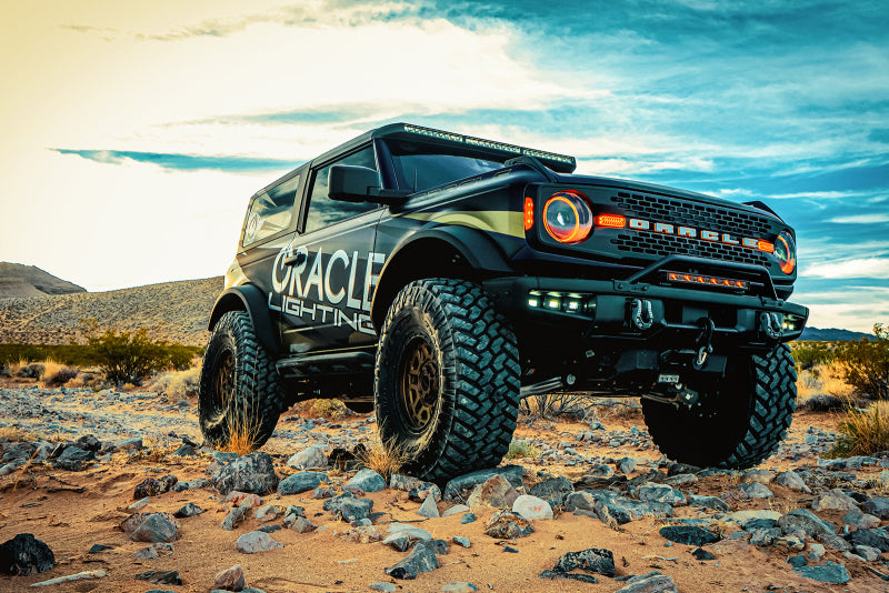 Oracle 2021+ Ford Bronco Oculus  Bi-LED Projector Headlights - Amber/White Switchback SEE WARRANTY Oracle 2021+ Ford Bronco Oculus  Bi-LED Projector Headlights - Amber/White Switchback SEE WARRANTY