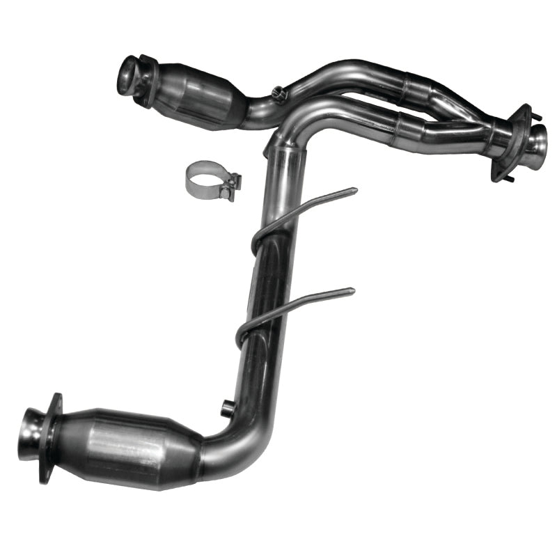 Kooks 09-10 Ford F-150/ Ford Raptor 5.4L 3V 2 1/2in x 2 1/2in OEM Exhaust GREEN Cat Y Pipe Kooks 09-10 Ford F-150/ Ford Raptor 5.4L 3V 2 1/2in x 2 1/2in OEM Exhaust GREEN Cat Y Pipe