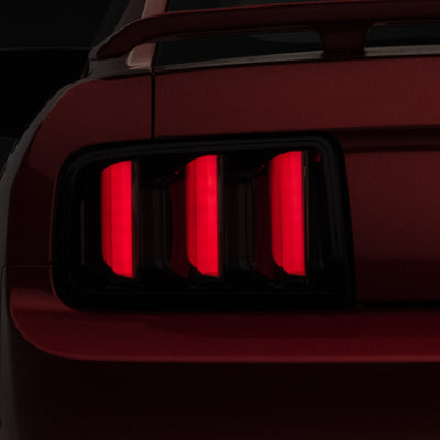 Raxiom 05-09 Ford Mustang Vector V2 LED Tail Lights- Black Housing (Smoked Lens)