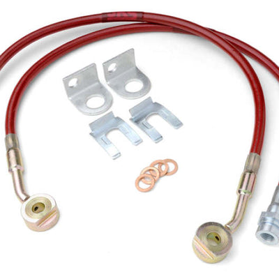 JKS Manufacturing Jeep Wrangler TJ/LJ HD Extended Brake Line Kit - Front